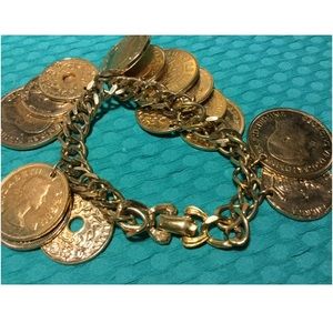 Vintage coin bracelet